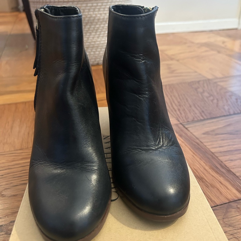 Cole Haan Sleek Black Ankle Booties